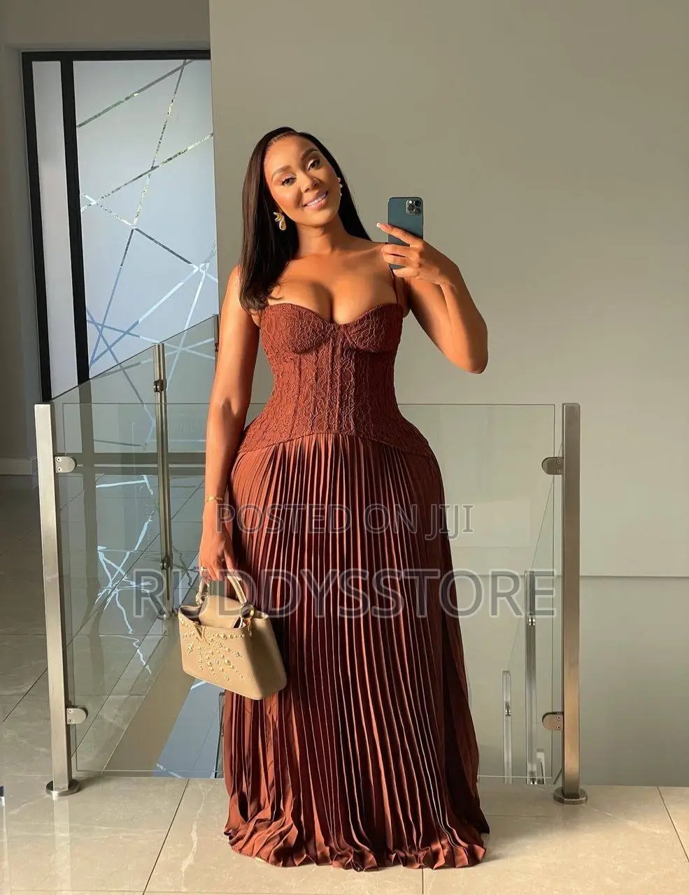 Luxury Pleated Corset Dress, Elegant Sculpted Fit