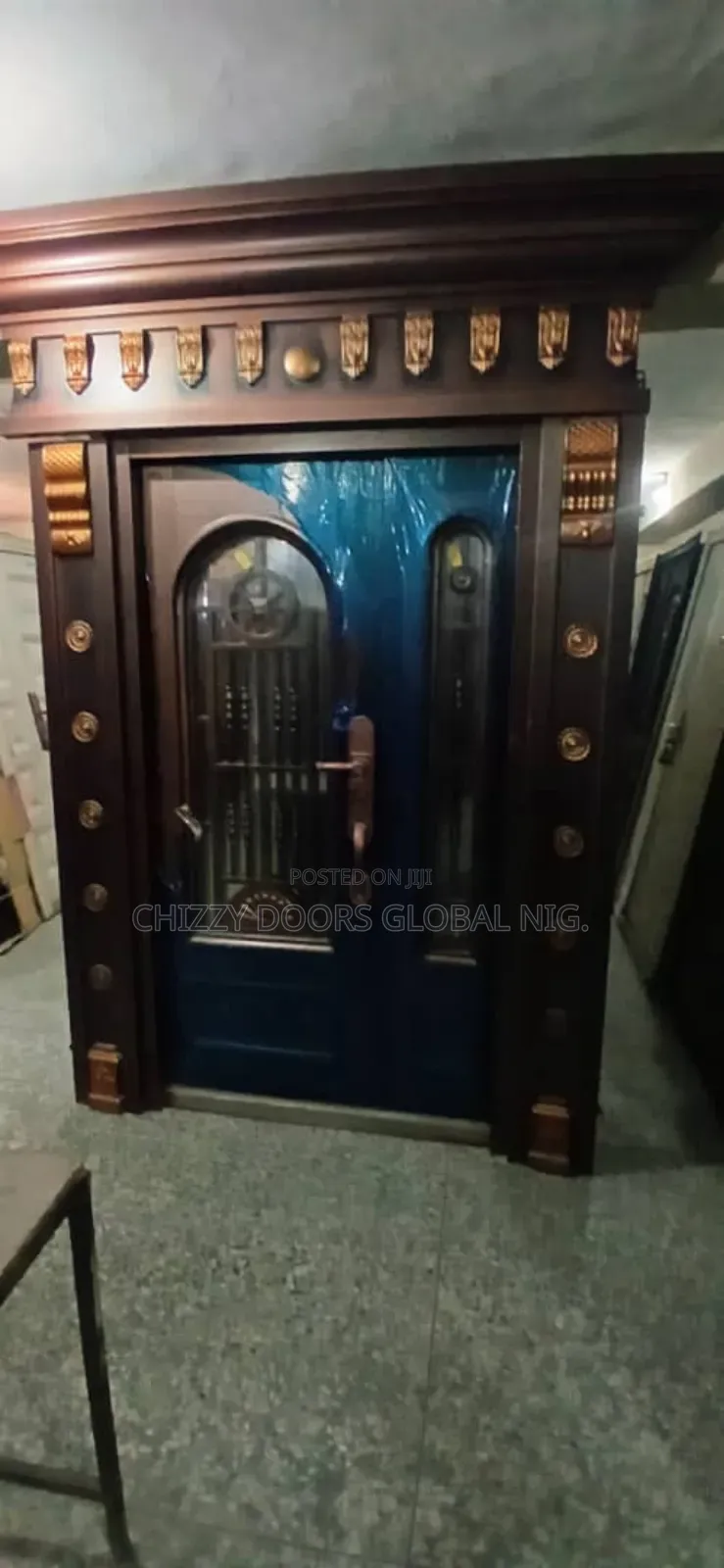 Quality Standard Italian Copper Cast Door With Ark