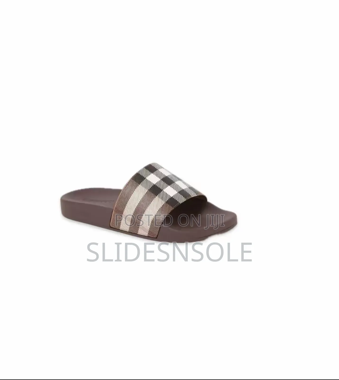 Burberry Check Pattern Slides – Unisex Casual Sandals