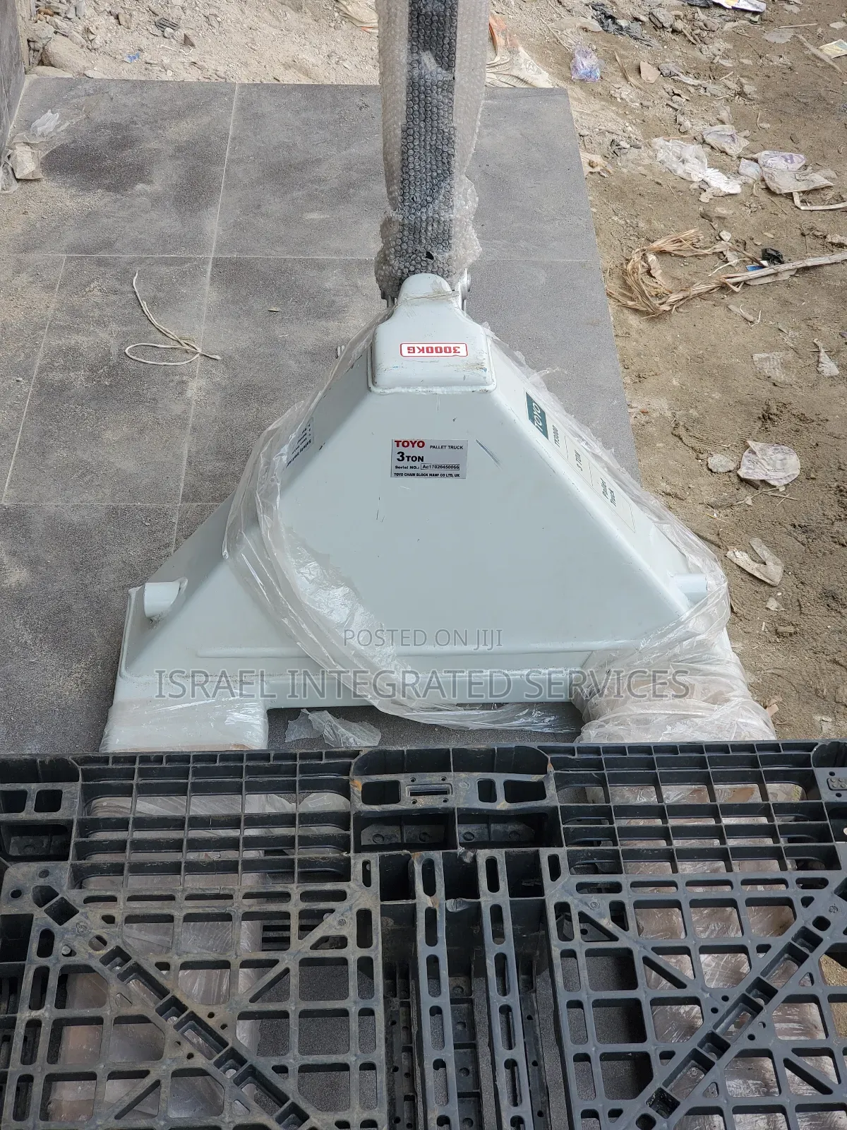 Heavy Duty Toyo Pallet Truck 3t X 3000kg With Rubber Pallet