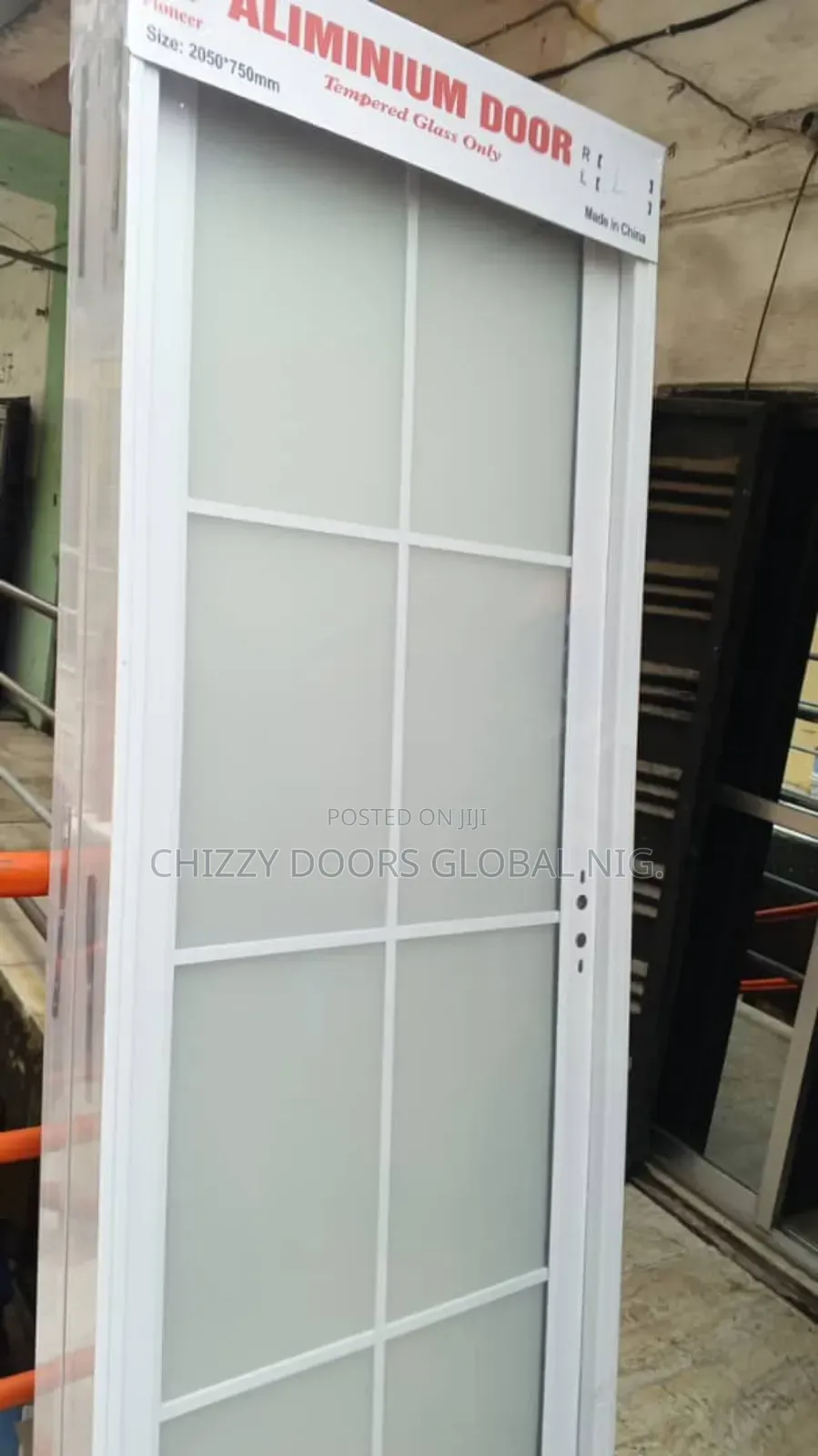 Quality Full Tempered Glass Door for Toilet 7ft by 750