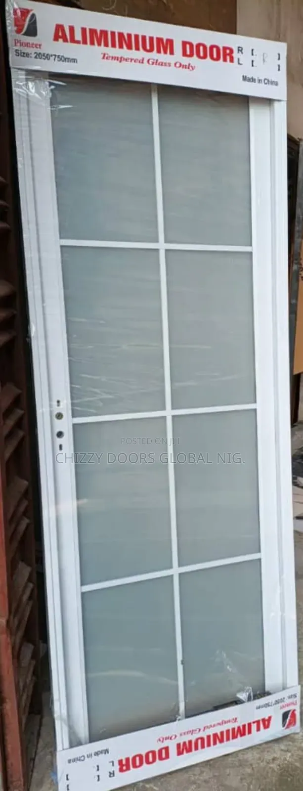 Quality Full Tempered Glass Door for Toilet 7ft by 750