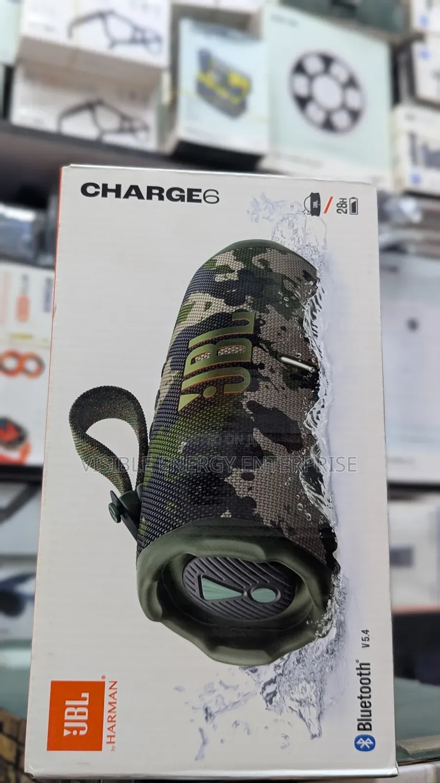 JBL Charge 6 Wireless Portable Speaker.