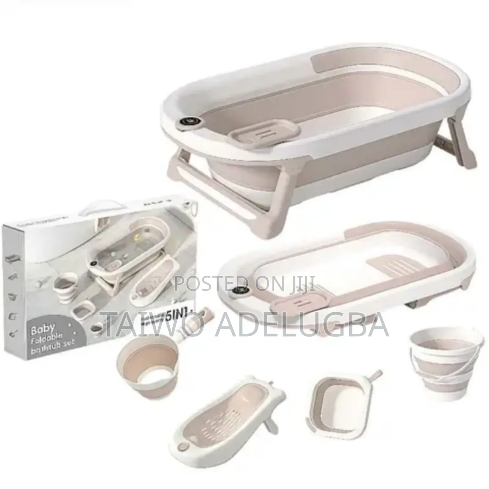 5in1 Baby Folding Bathtub Set Newborn Baby Bath