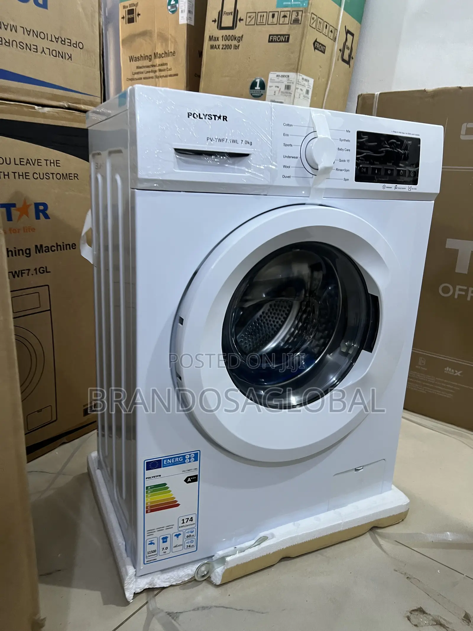 Polystar 6kg Automatic Washer for Simple Laundry Routines [Pv-Twf.1wl]