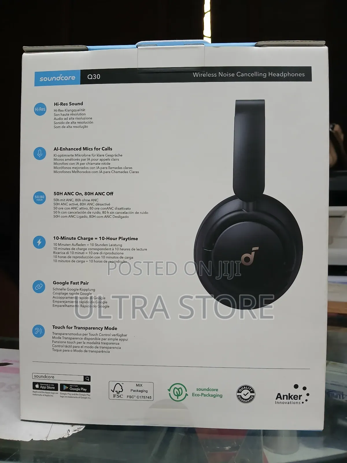 Life Q30 By Anker- Hybrid Active Noise Cancelling Headphones