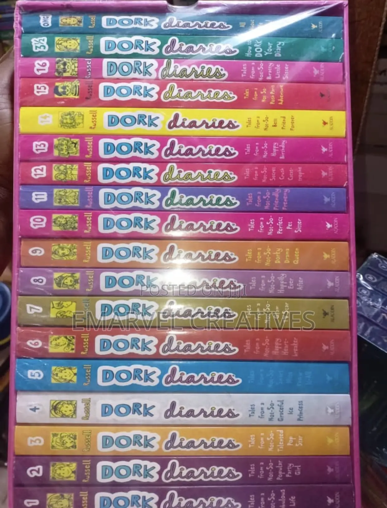 Complete Set of Dork Diaries Box With New Cover