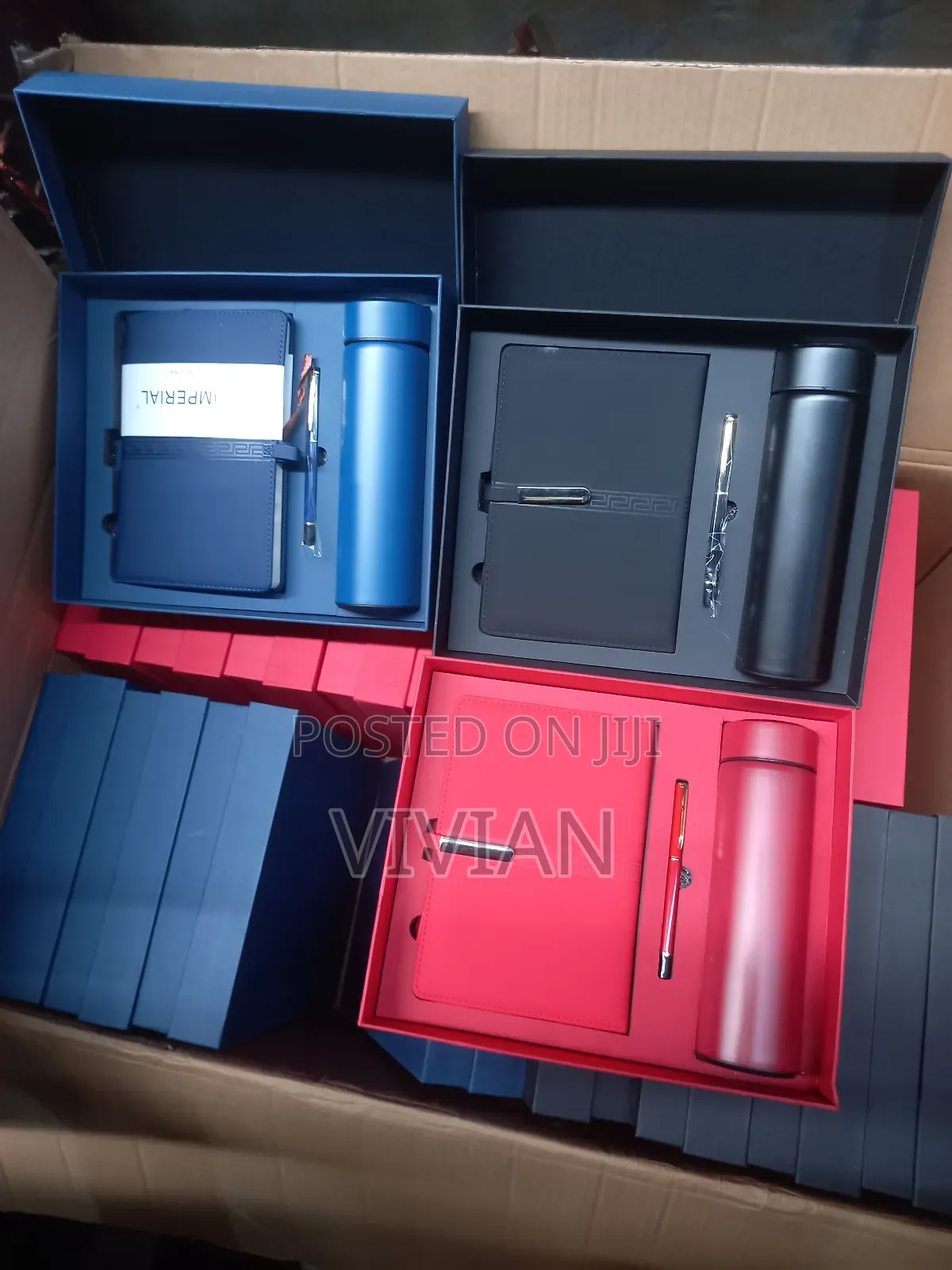 3 in 1 Gift Box of Flask, Notepad and Pen