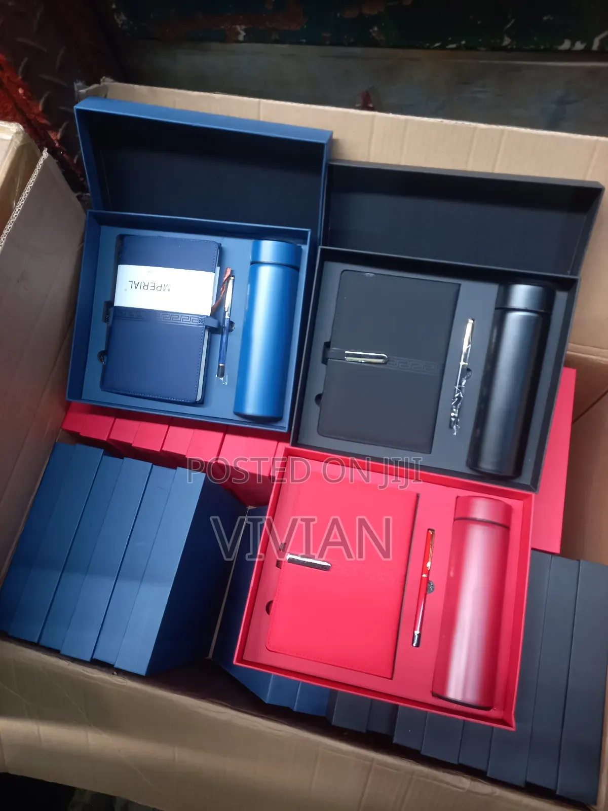 3 in 1 Gift Box of Flask, Notepad and Pen