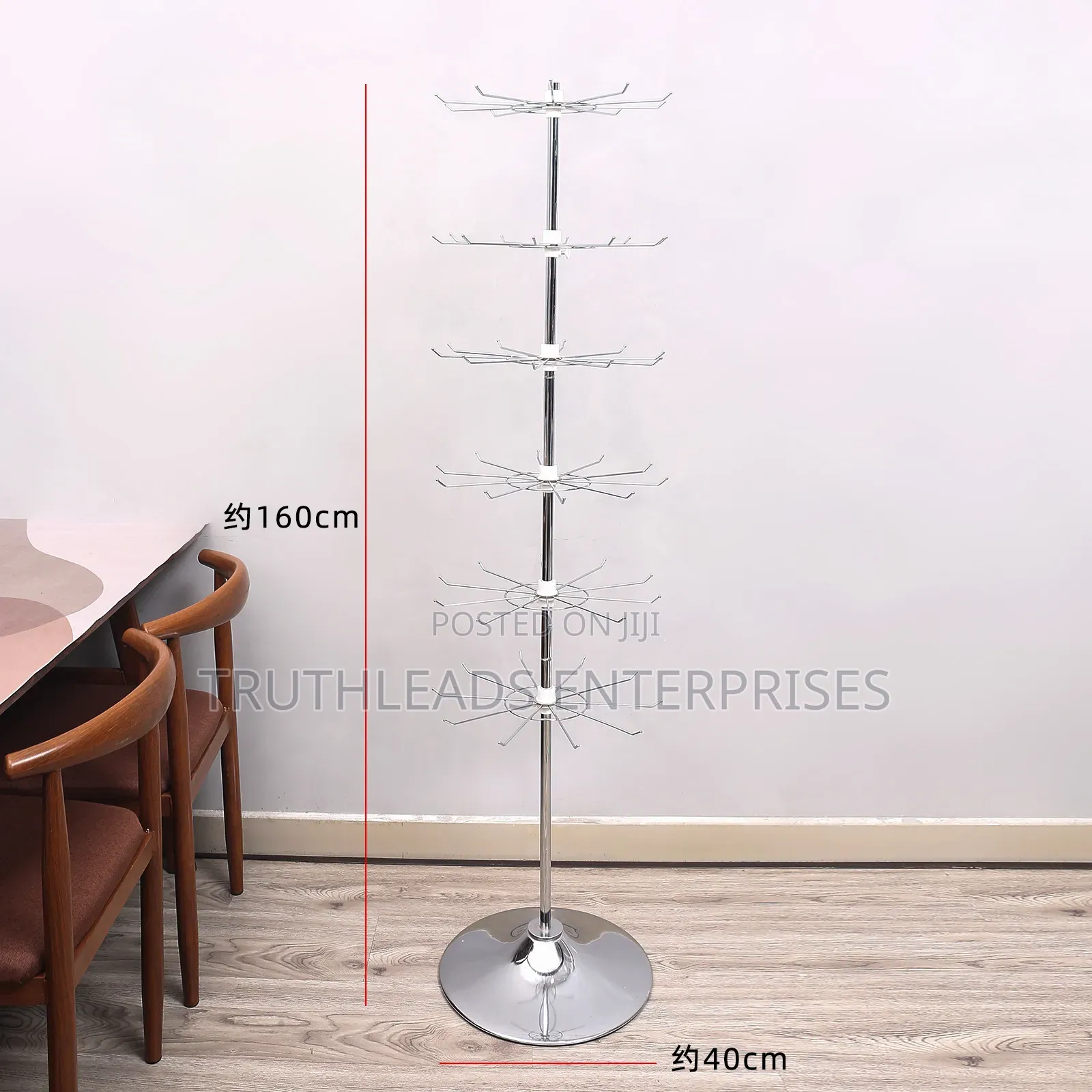 360 Degrees Rotating Stainless Steel Display Stand