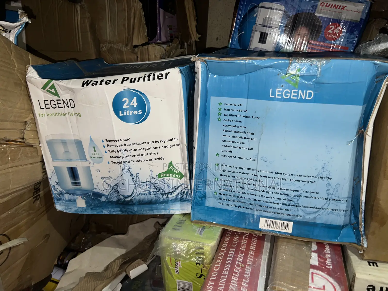 Legend 24l Water Purifier, Filter Dispenser + Free Akaline Phtester