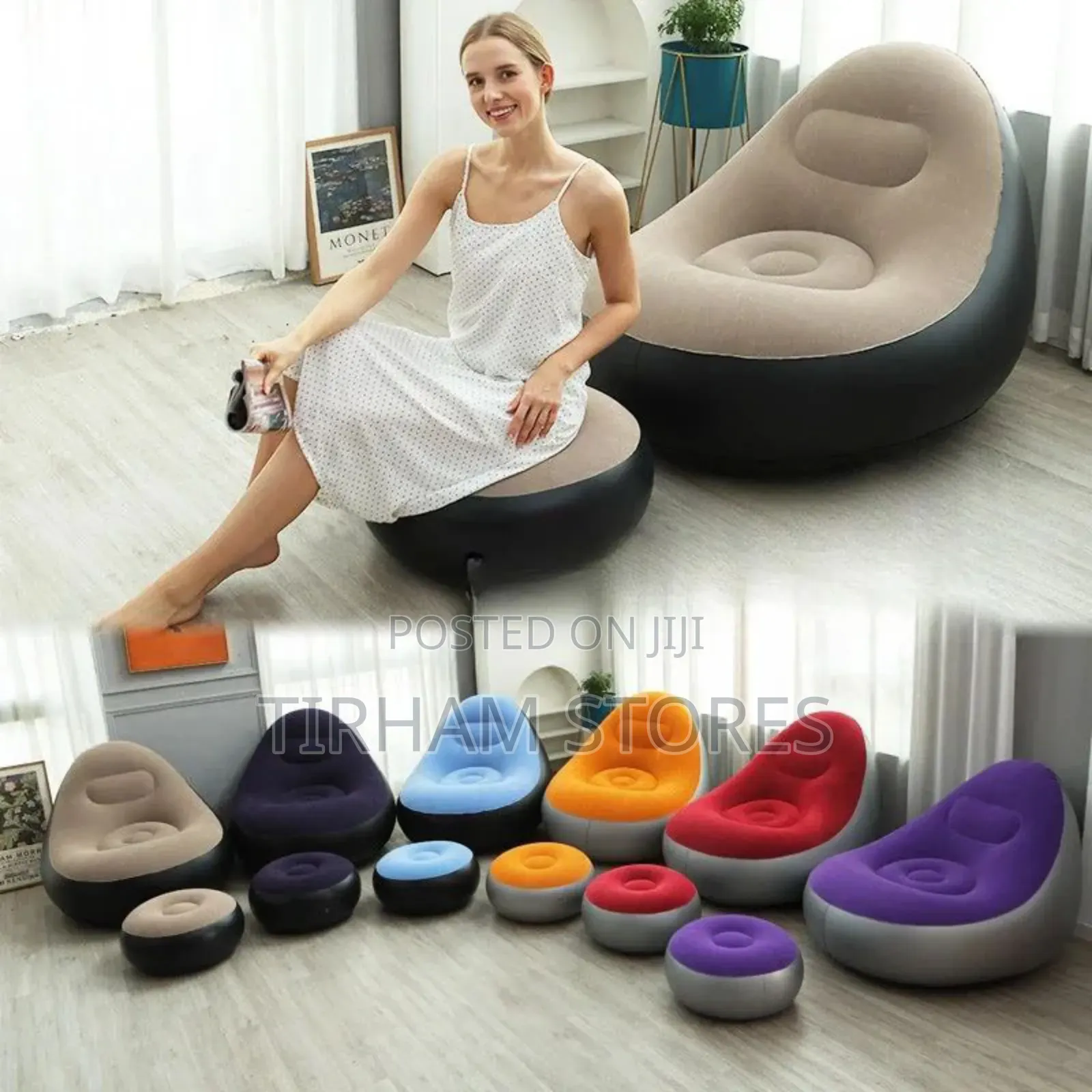 Inflatable Sofa With Leg Rest