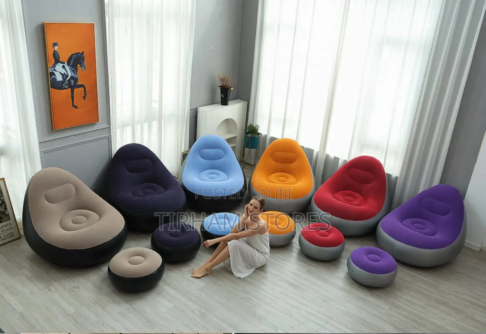 Inflatable Sofa With Leg Rest