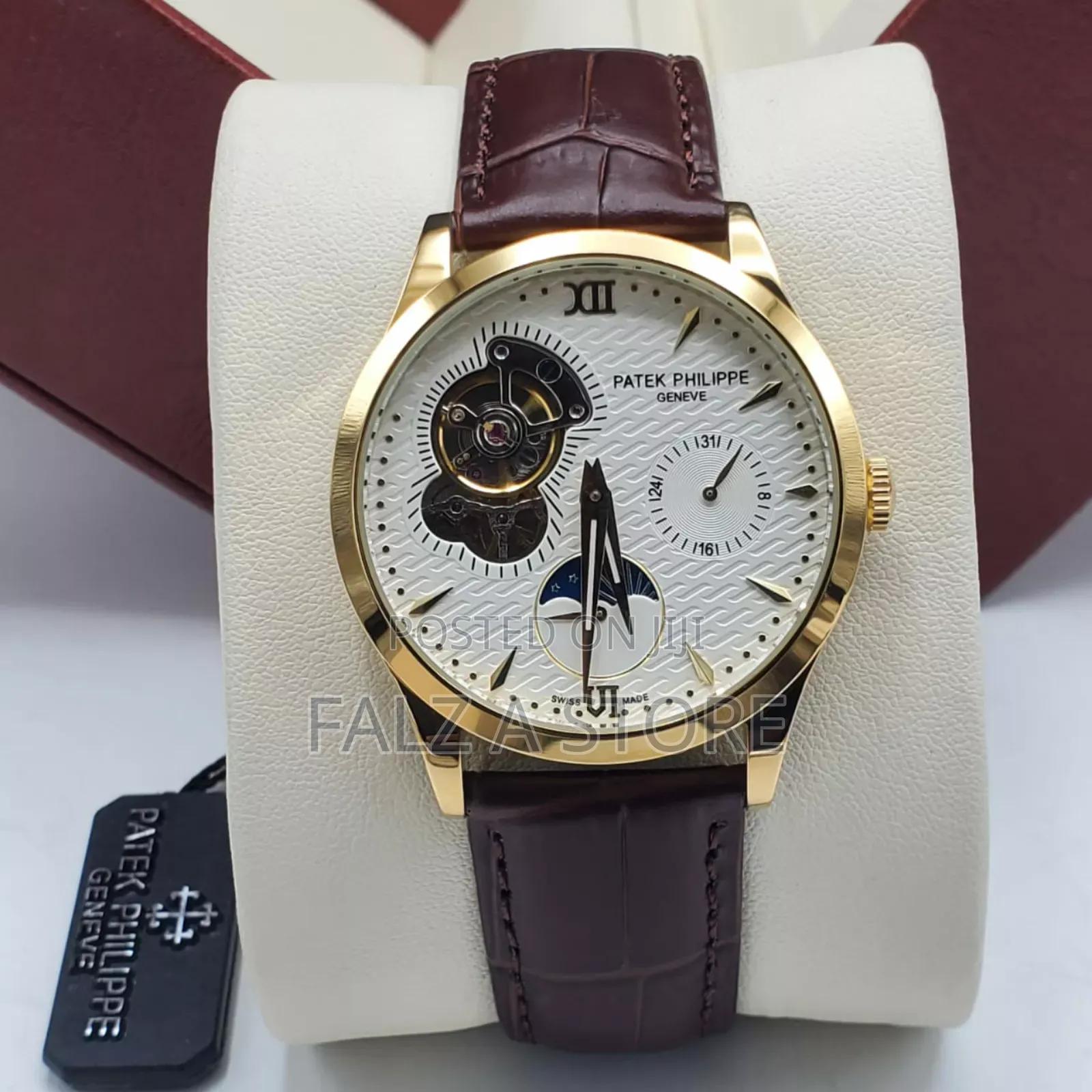 Patek Philippe Leather (Mechanical Movement)Wristwatch