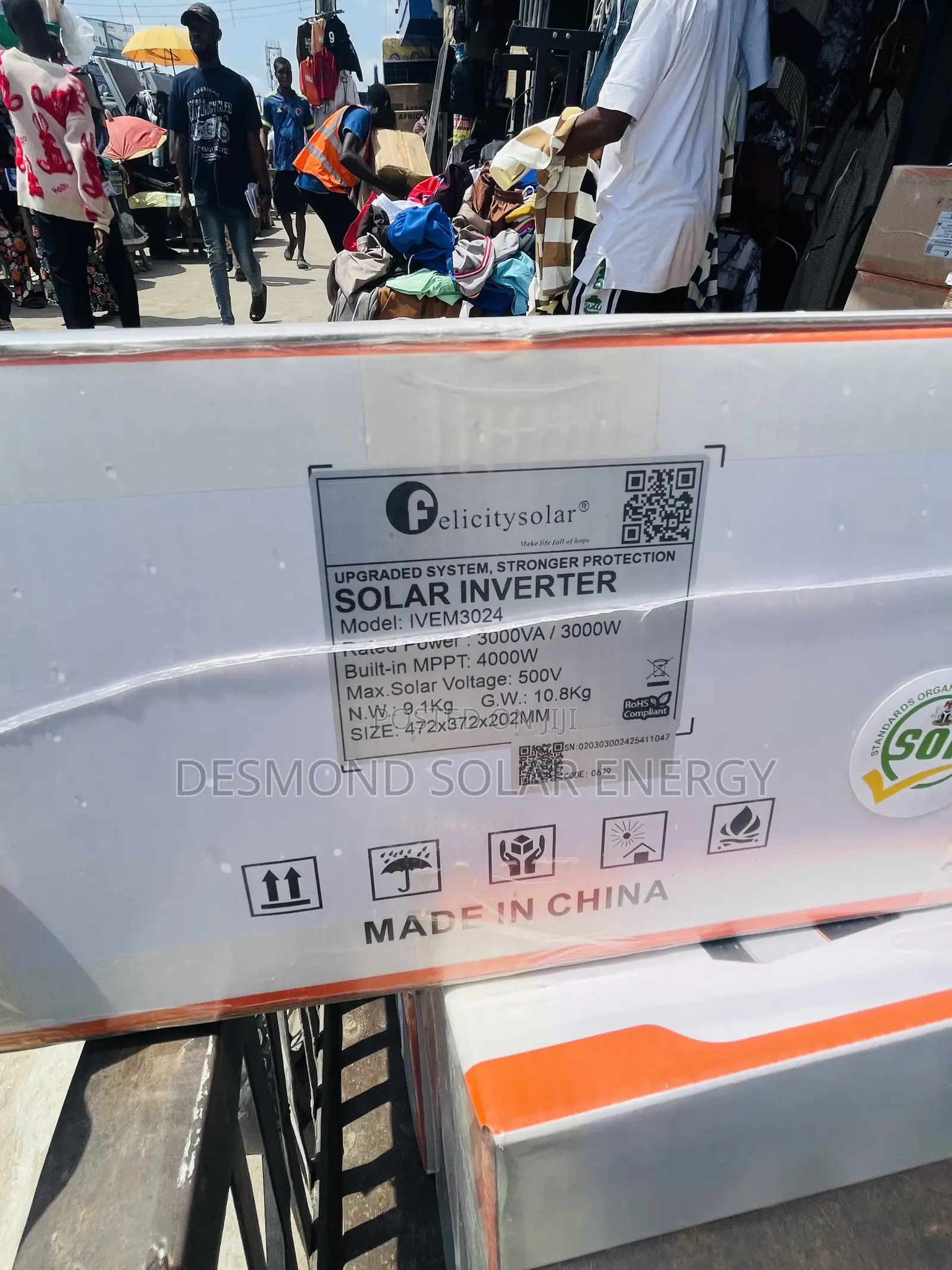 3kva 24v Ivem Felicity Hybrid Solar Inverter Is Very Much Available