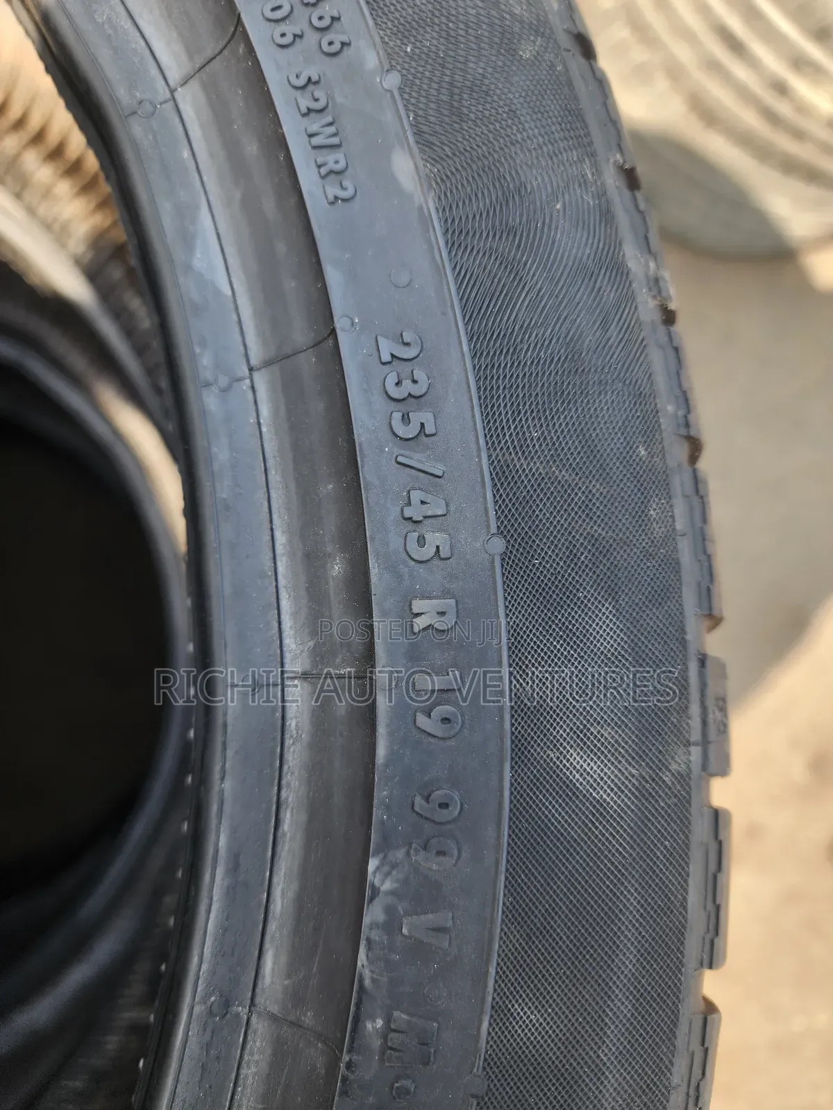 235/45r19 Continental Tyre With Current Date.