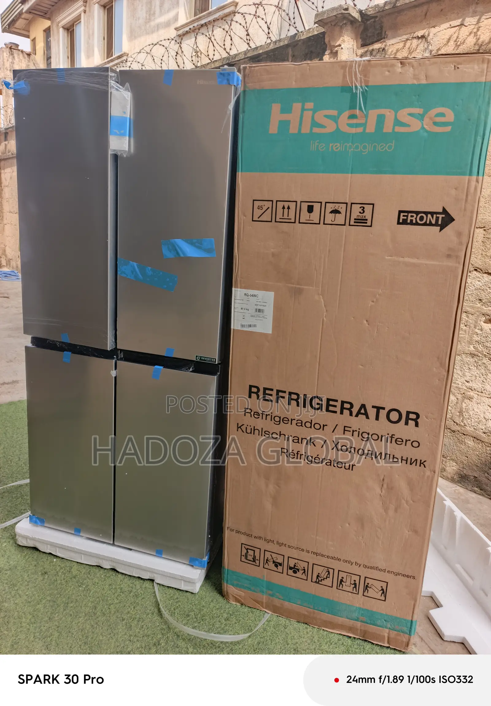 427l Family Size Cross Door Refrigerator – Hisense