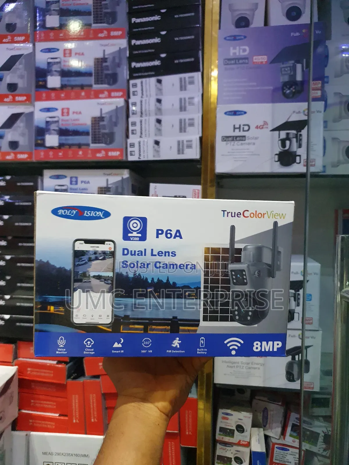 Dual Lens Solar Outdoor Camera