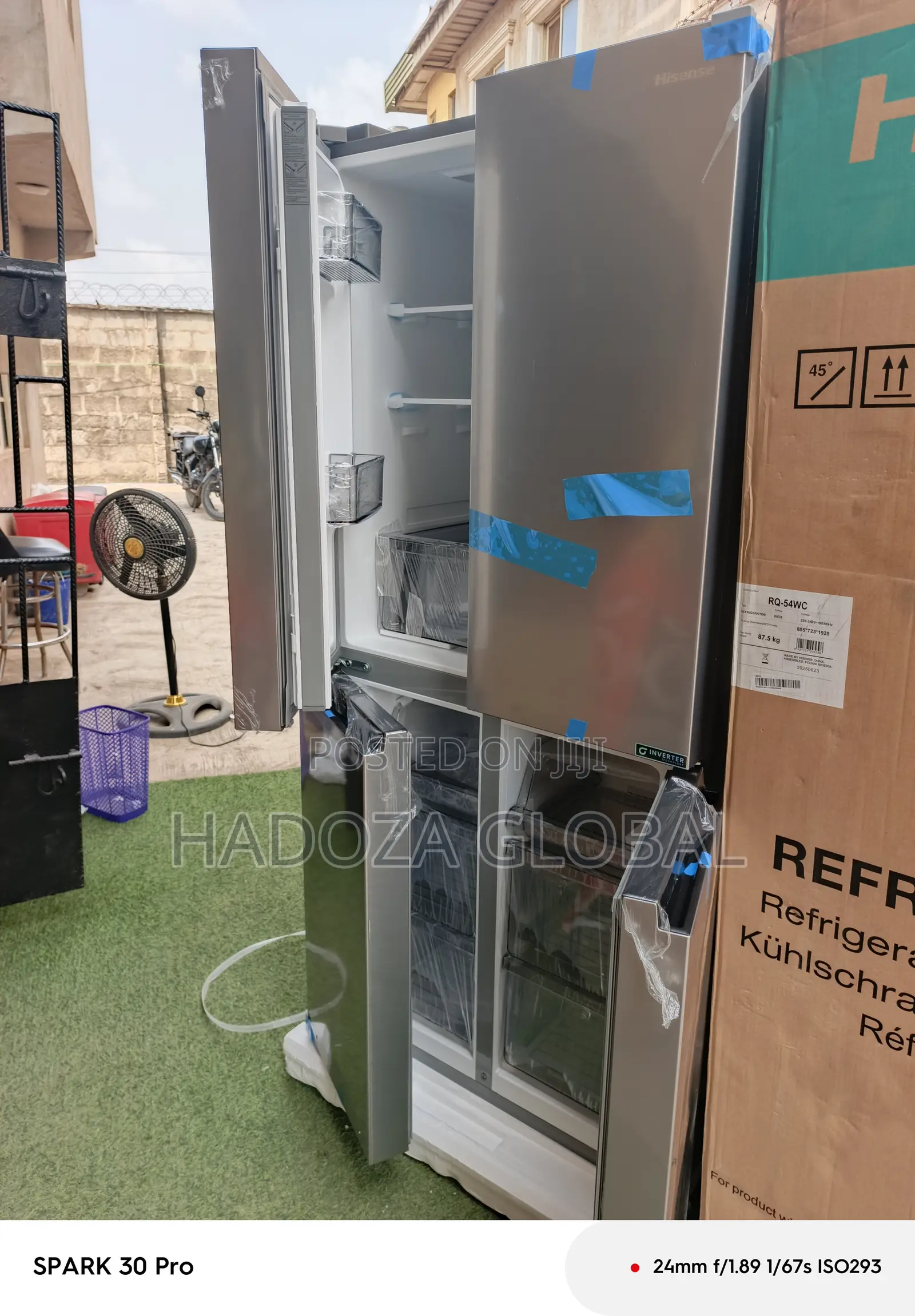Rq-54wc 427l Cross Door Refrigerator From Hisense