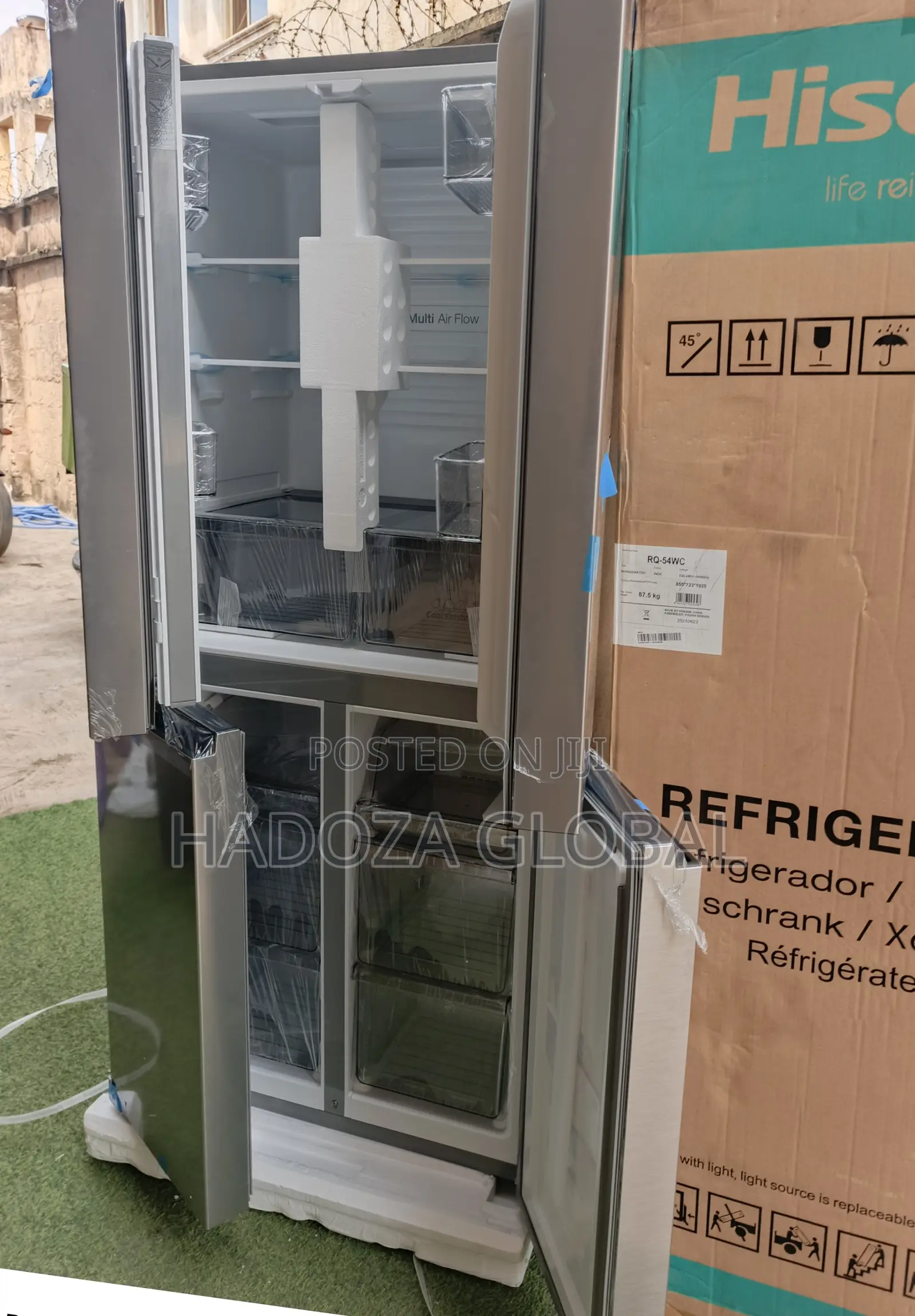 Rq-54wc 427l Cross Door Refrigerator From Hisense
