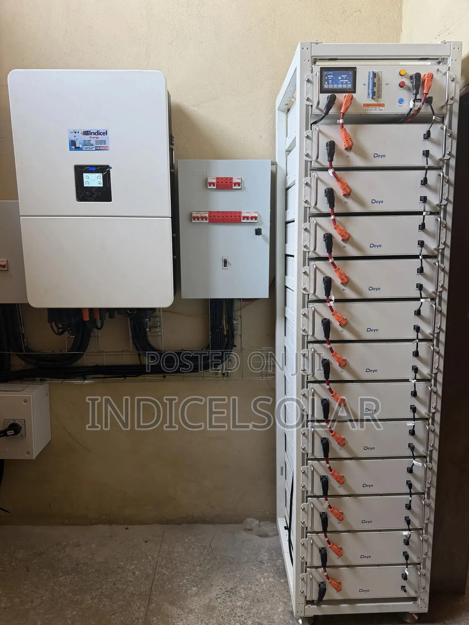 Deye 80kw Hybrid Installation And Lithium Battery Storage