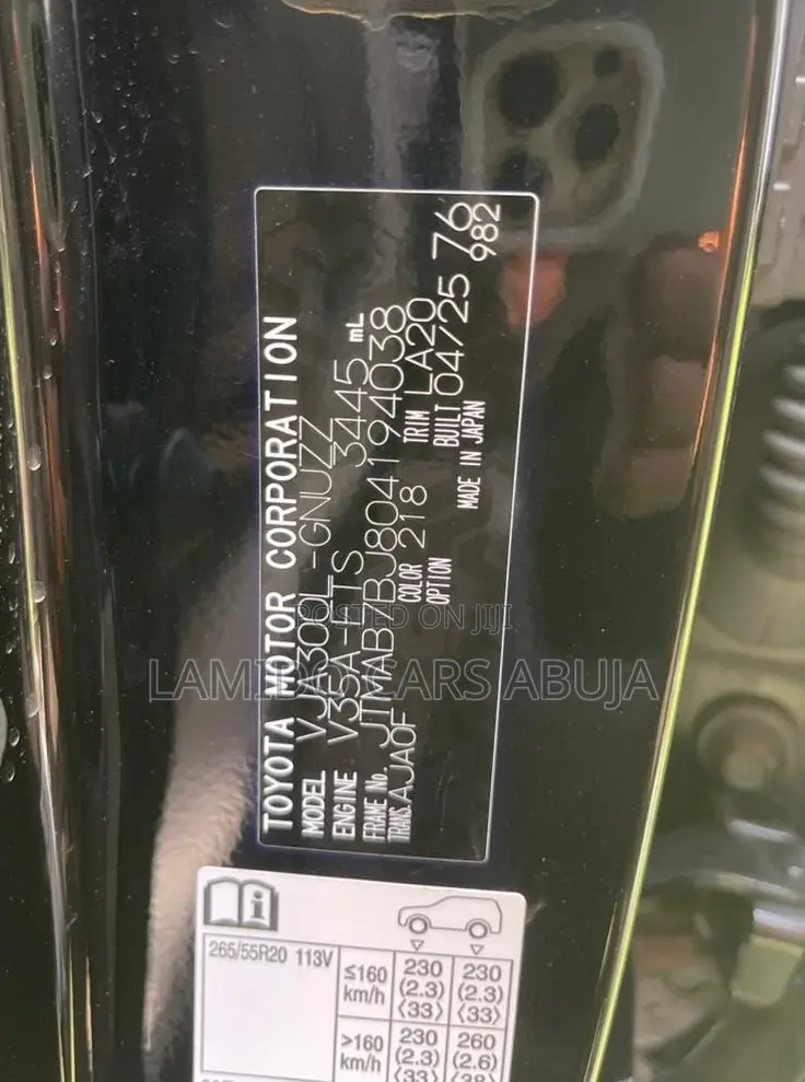New Toyota Land Cruiser LC300 2025 Black