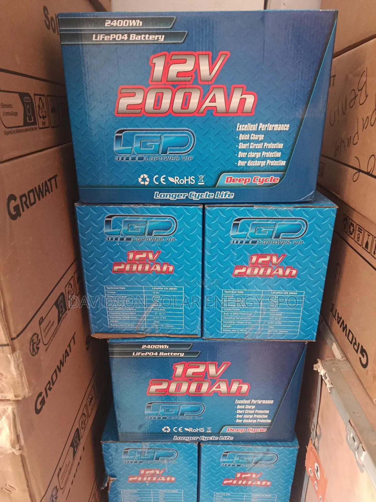 200arh 12v Lg Power Solar Lithium Ion Battery