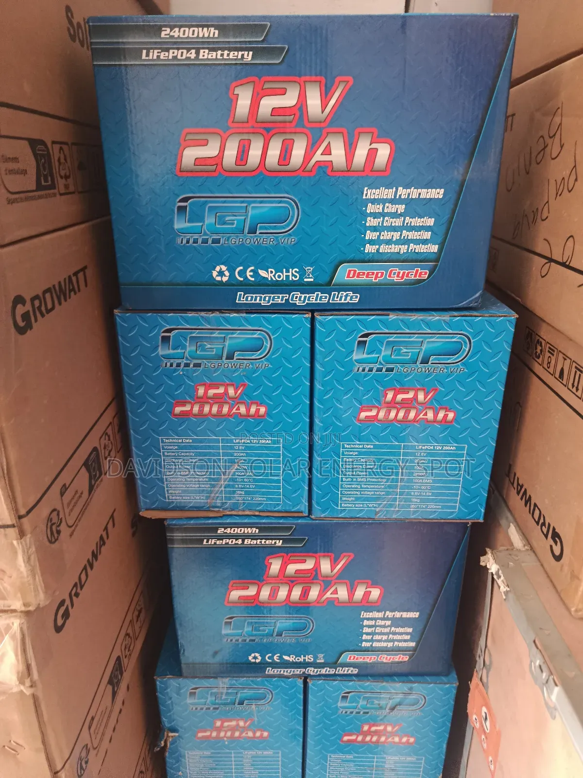 200arh 12v Lg Power Solar Lithium Ion Battery