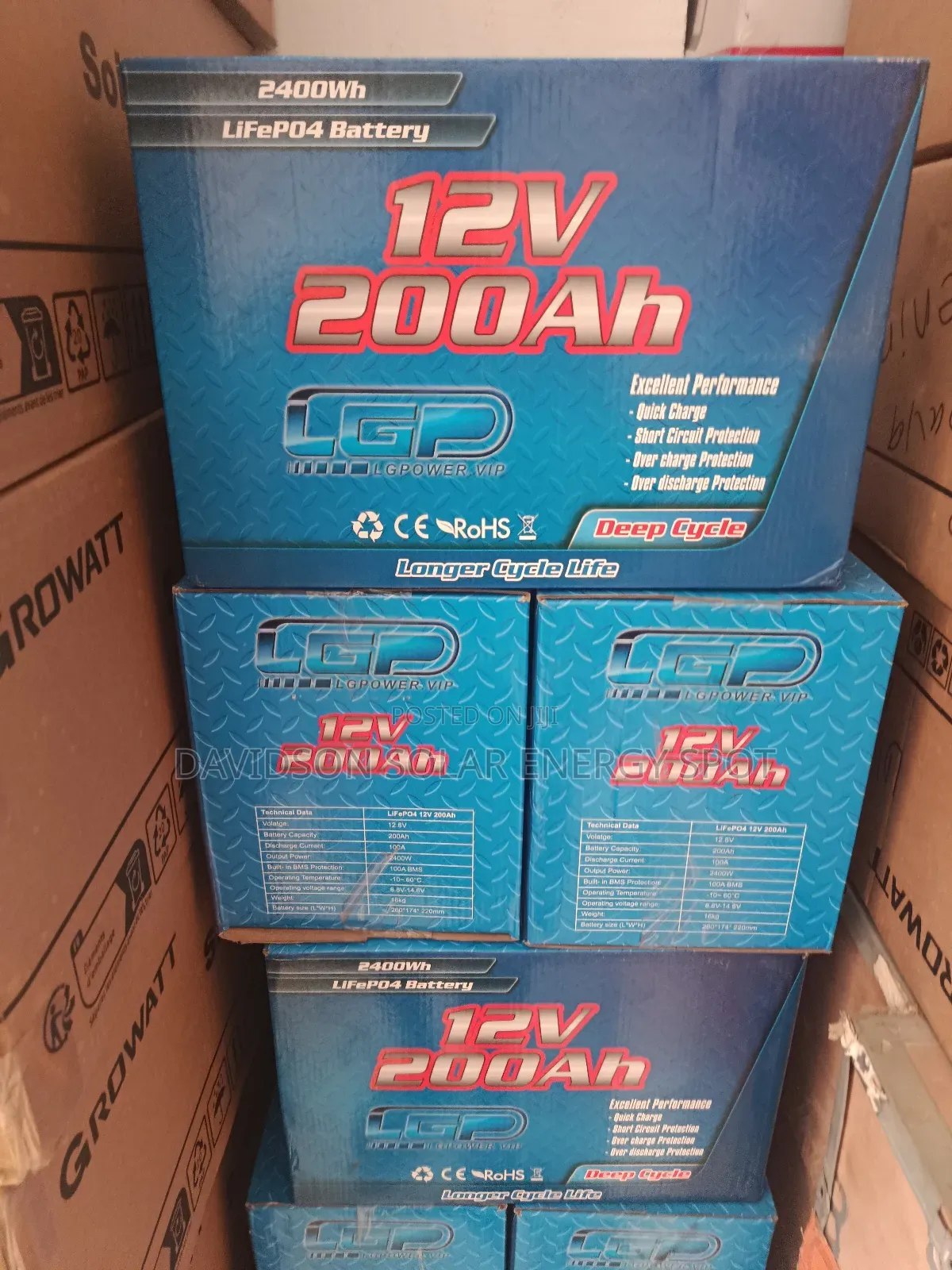 200arh 12v Lg Power Solar Lithium Ion Battery
