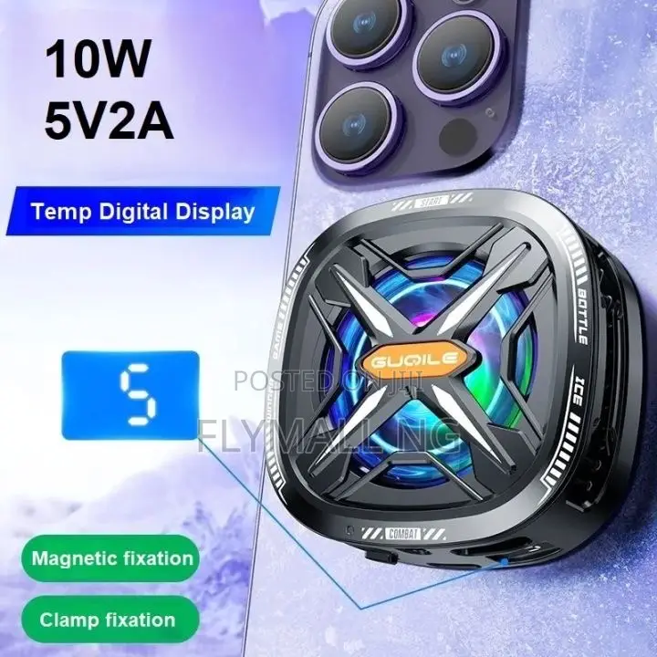 Fs05 Smartphone Radiator Ice Cooler Fan 15w Magnetic Back Clamp