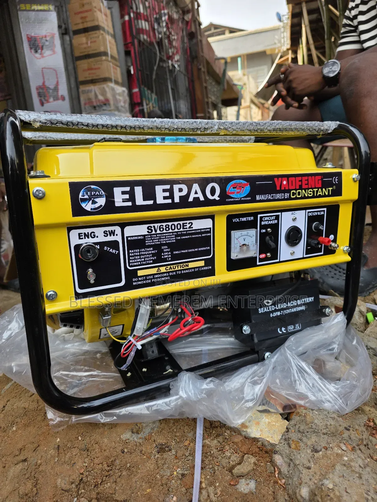 This Is Elepaq Constant Petrol Generator 4.5kva 100%Copper Coil