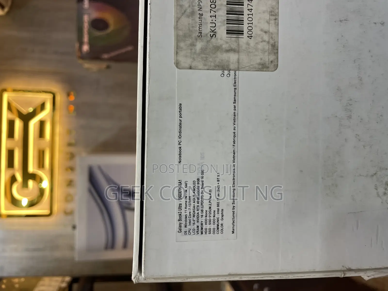 New Samsung Galaxy Book3 Pro 360 16" 16GB Intel Core i7 SSD 512GB