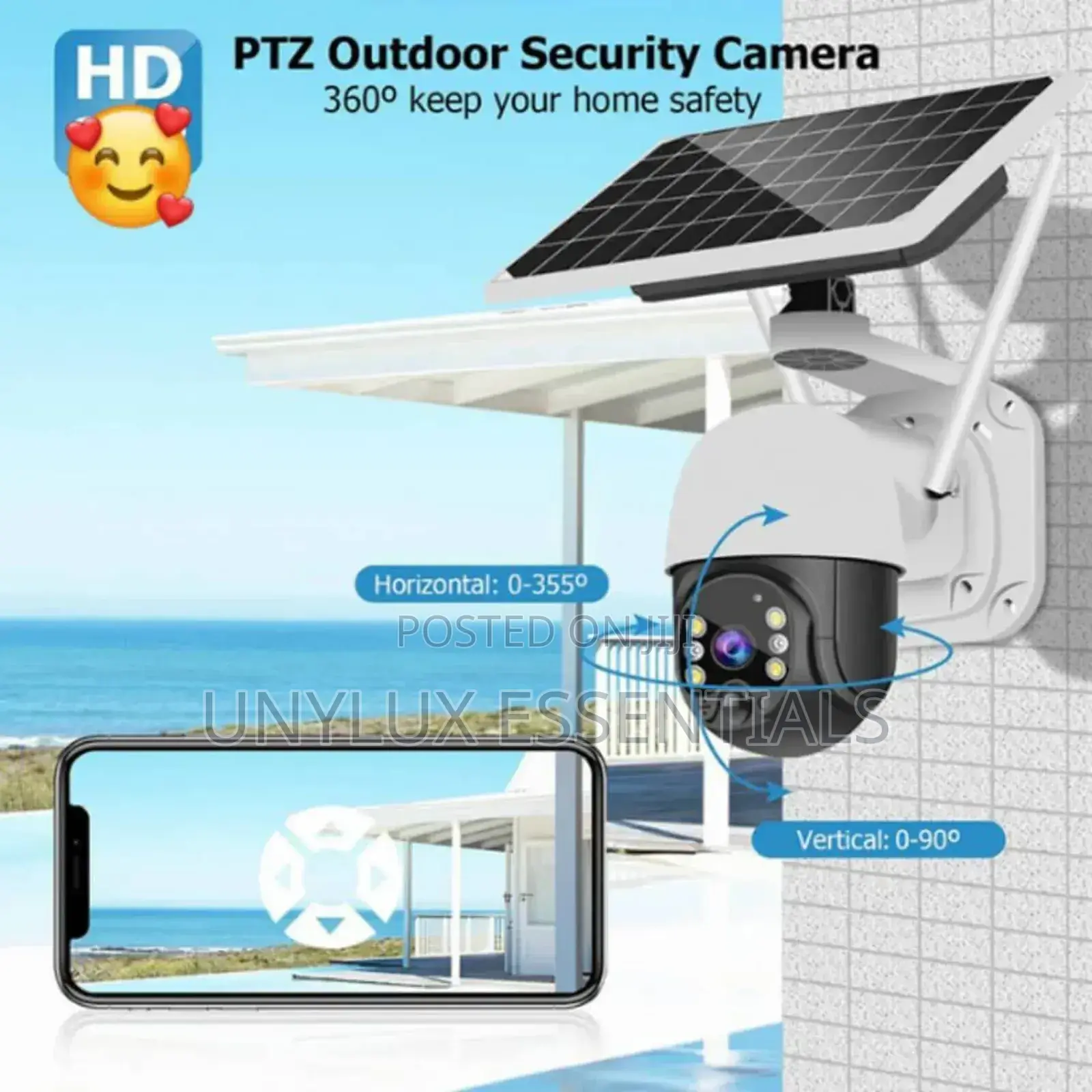(2in1) 360° Ai Solar Charging Camera
