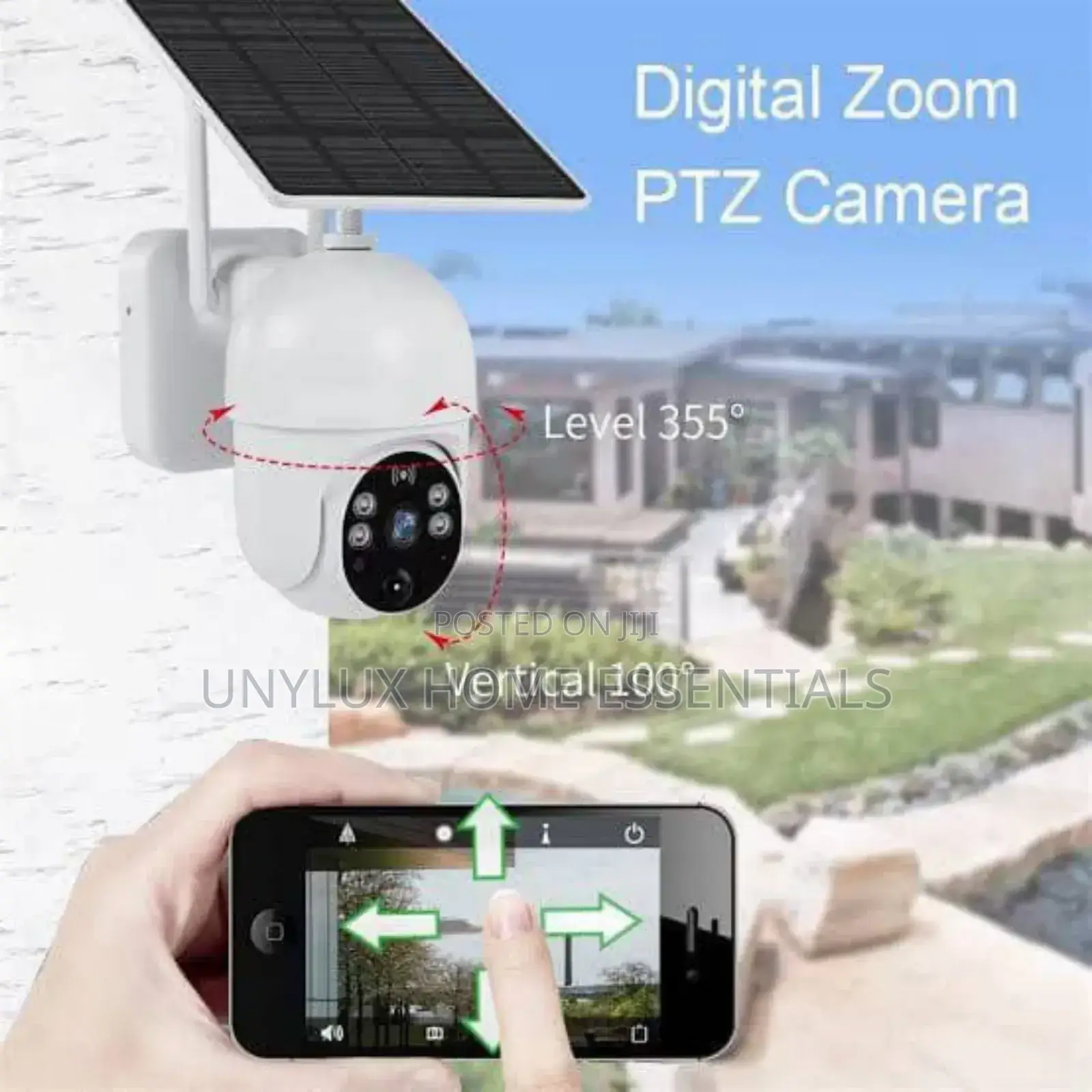(2in1) 360° Ai Solar Charging Camera