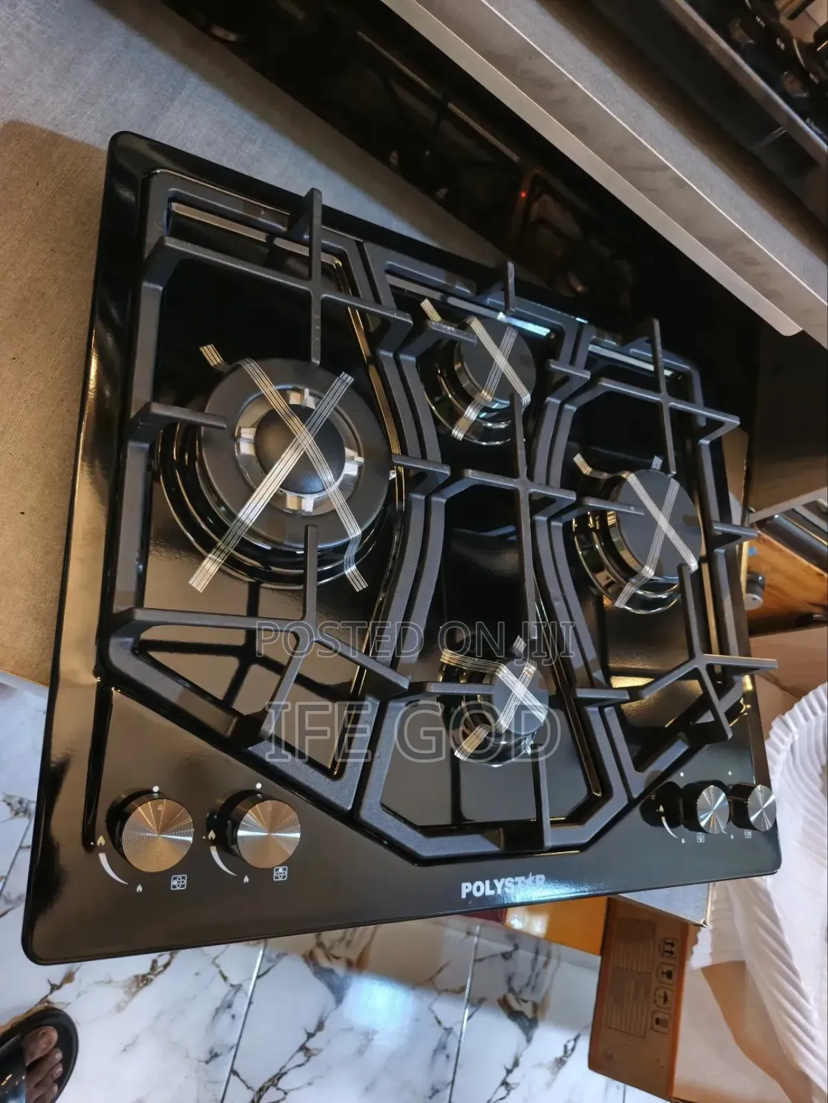 Original Quality Polystar Built-in 60cm 4 Burners Gas Cooker Hob