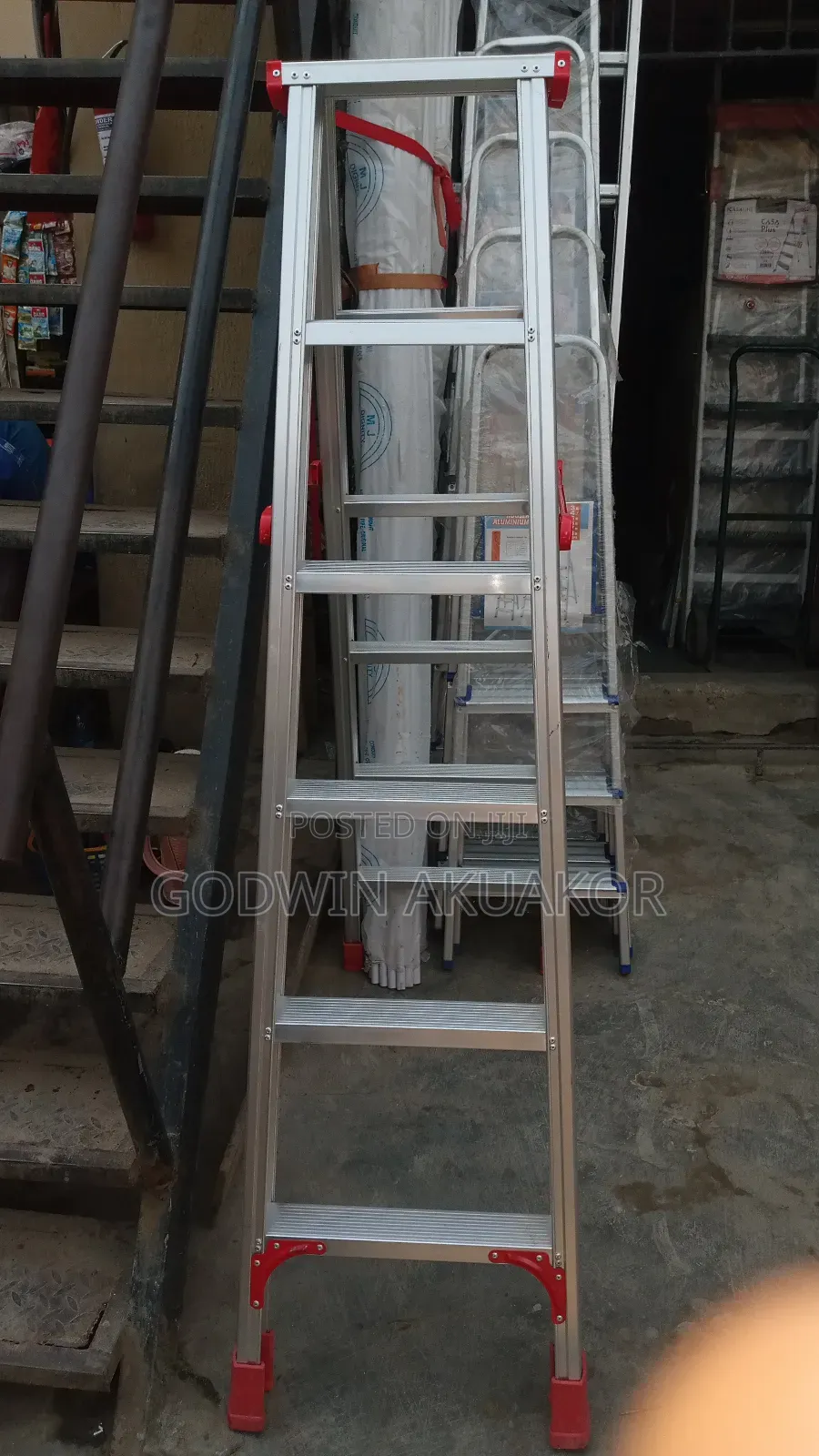 6 Steps Double Sided Aluminum Ladder