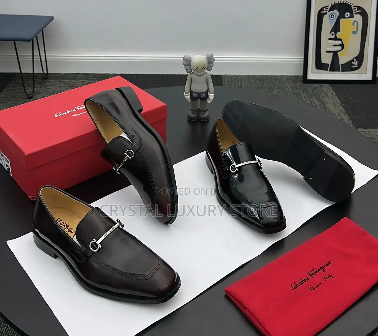 Salvatore Ferragamo Quality Luxury Men Cooperate Shoe
