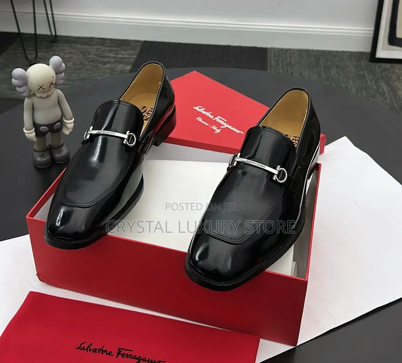 Salvatore Ferragamo Quality Luxury Men Cooperate Shoe