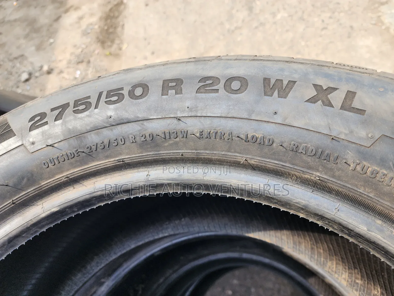 First Grade 275/50r20 Continental Tire.