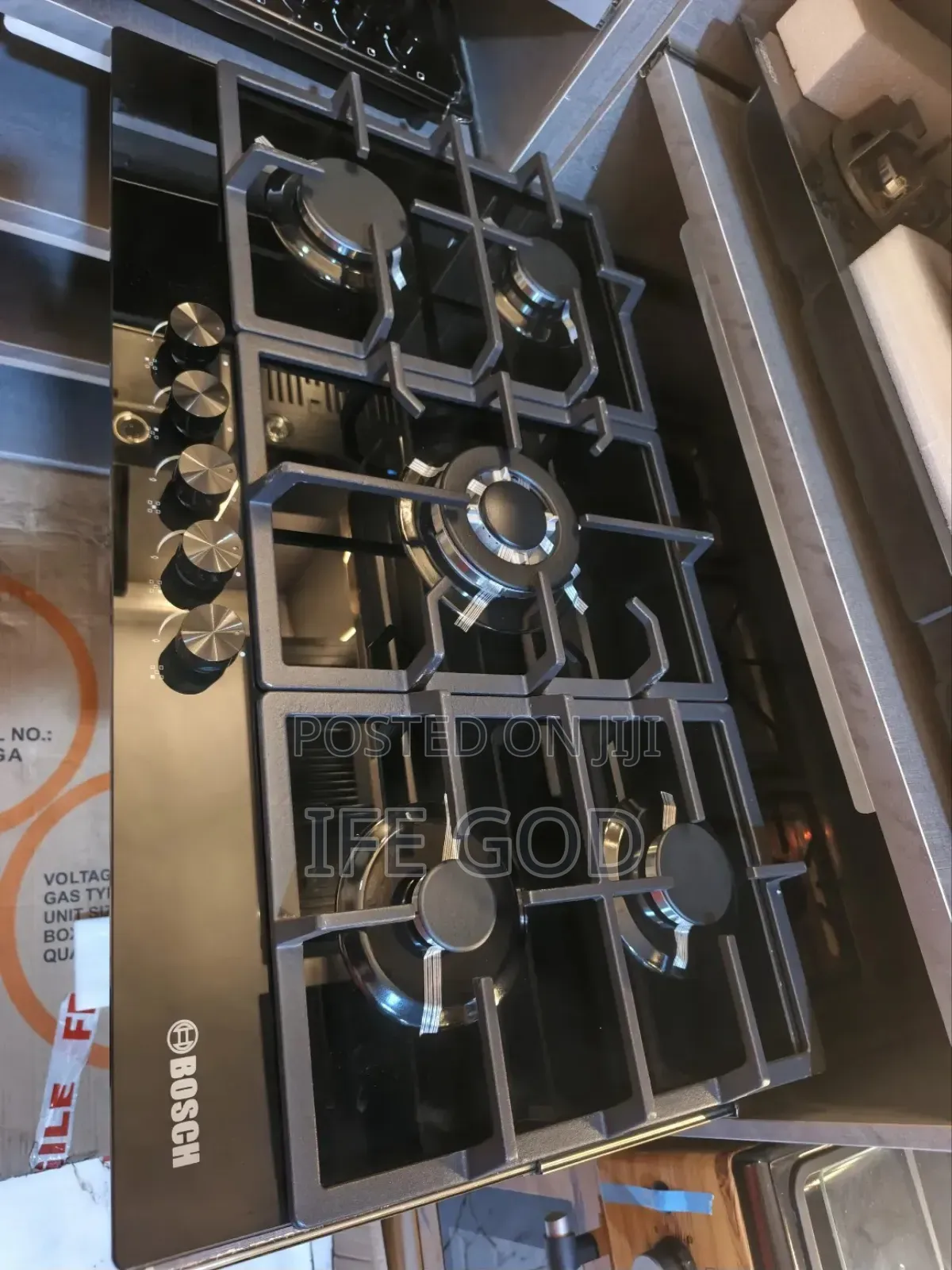Original Bosch Built-in Blue Flame 5 Burners Gas Cooker Hob Automatic