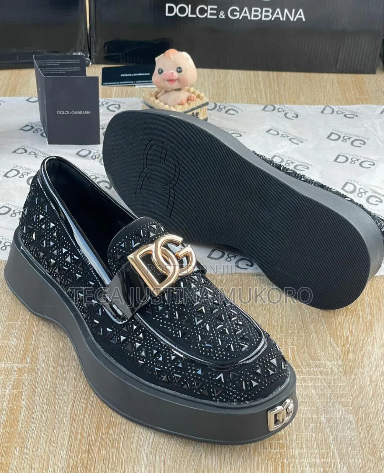 Latest Design Men's Studded Dolce and Gabbana Flat Shoes
