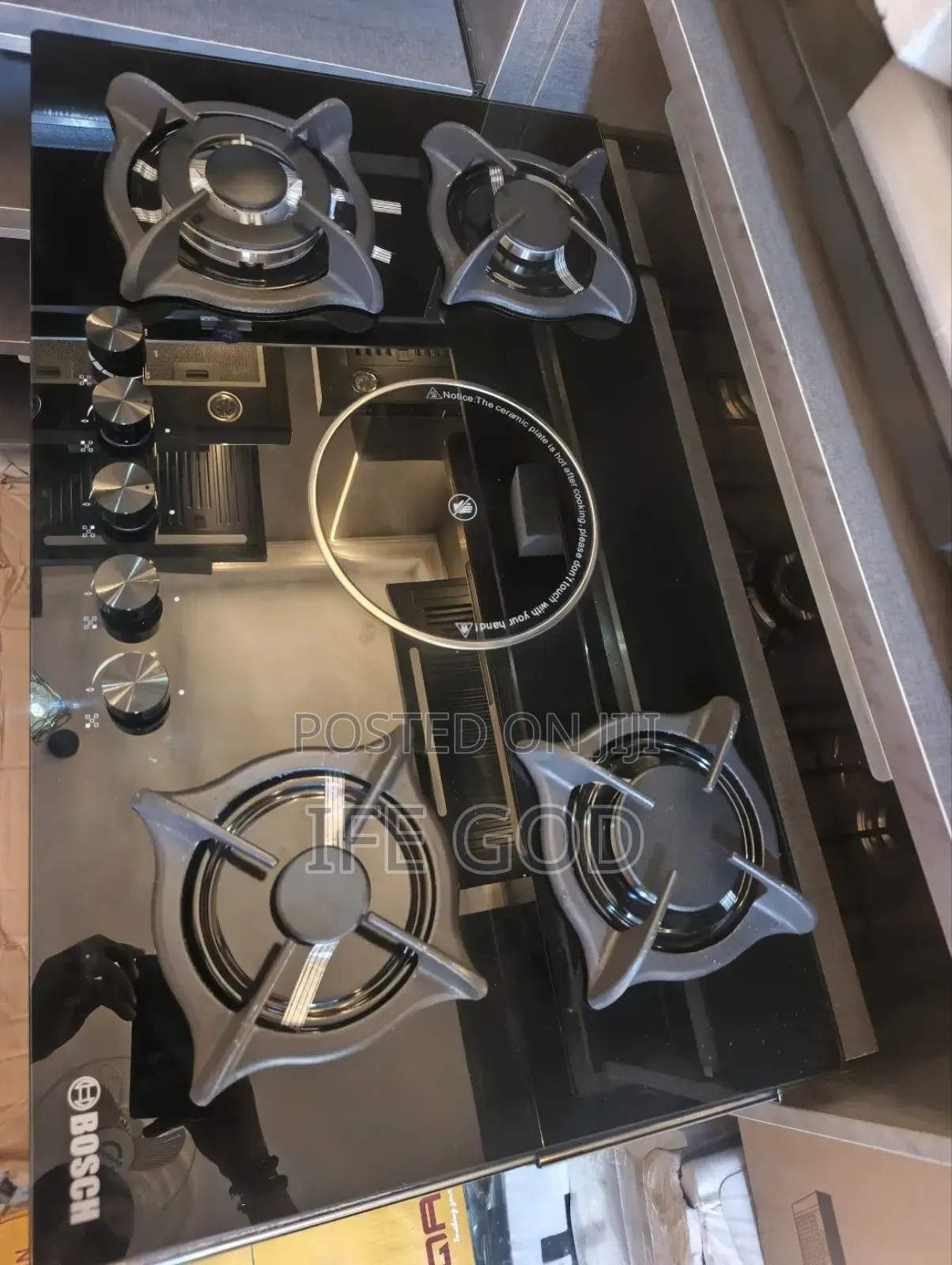 Original Bosch Inbuilt Cabinet 4+1 Gas Electric Cooker Hob Automatic