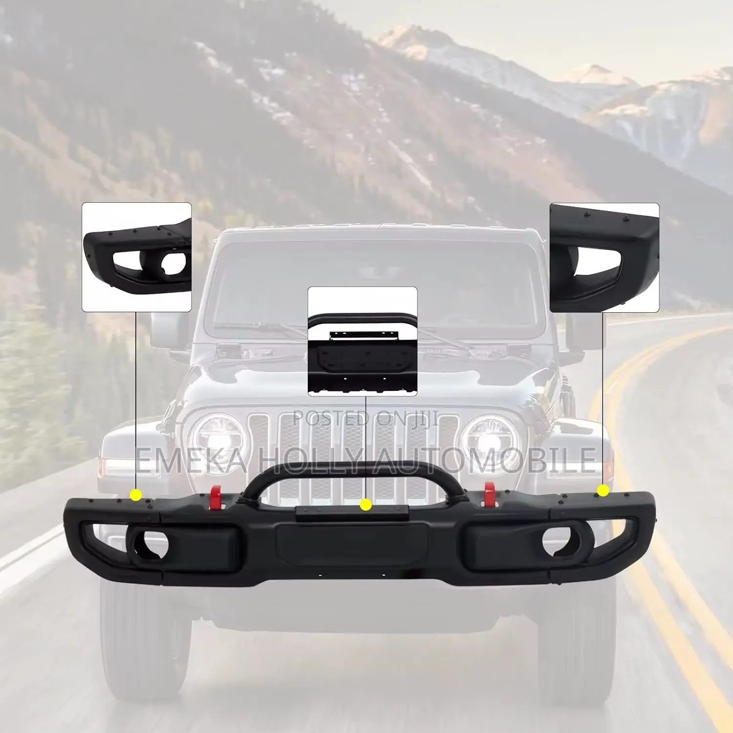 Premium Jeep Wrangler Jl (2025 Design) Upgrade Front Bumper Set