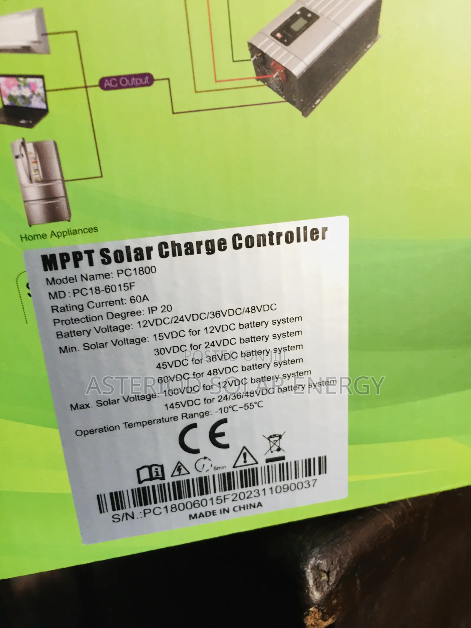60amps Must MPPT Solar Charge Controller
