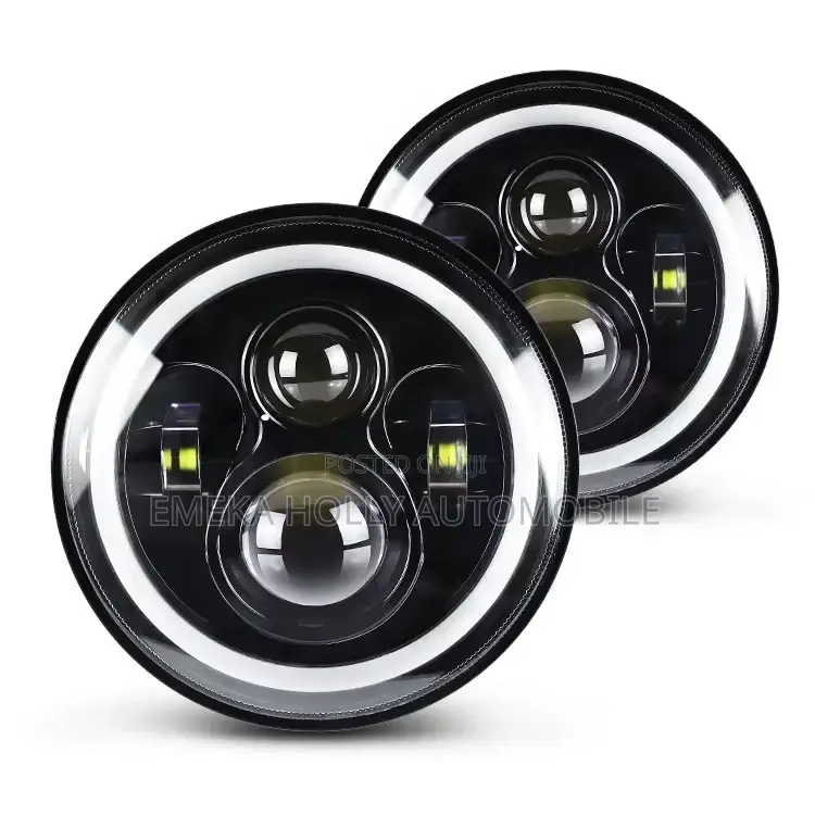 Brand New 7" Led Projector Headlights With DRL Halo for Jeep Wrangler