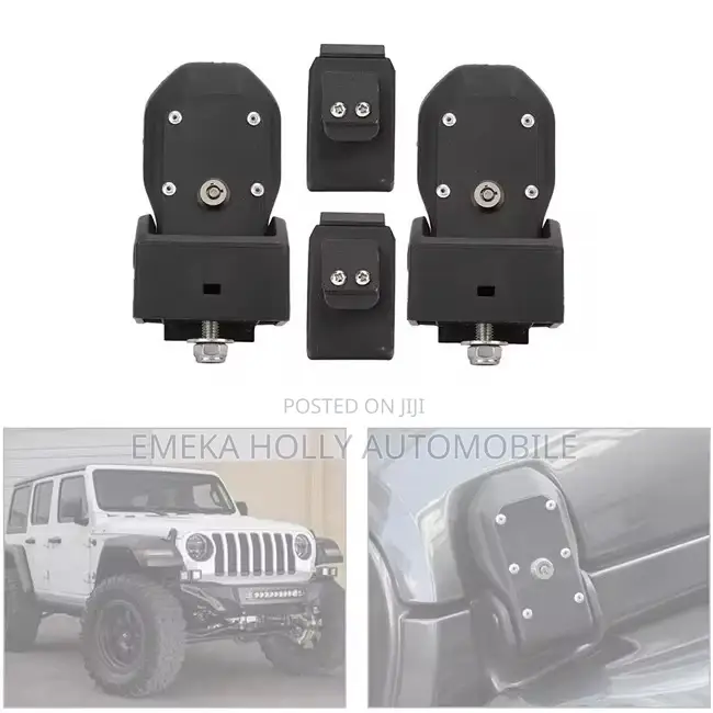Jeep Wrangler JK/JL Heavy Duty Locking Hood Bonnet Catch Kit With Keys