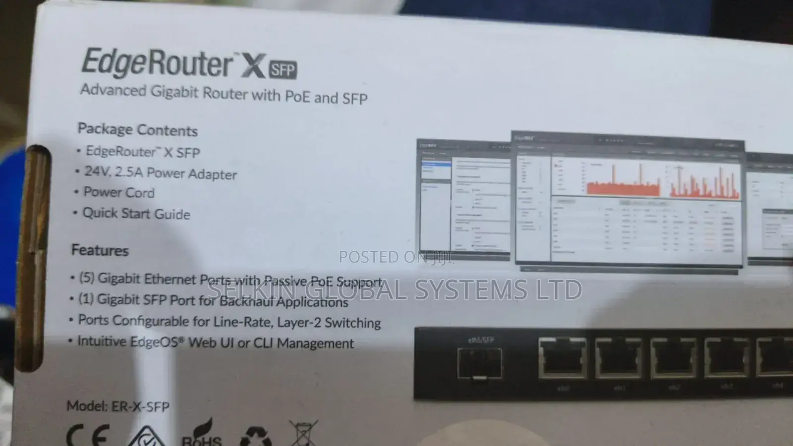 Ubiquiti Edgerouter X SFP - 5 Port Gigabit Router