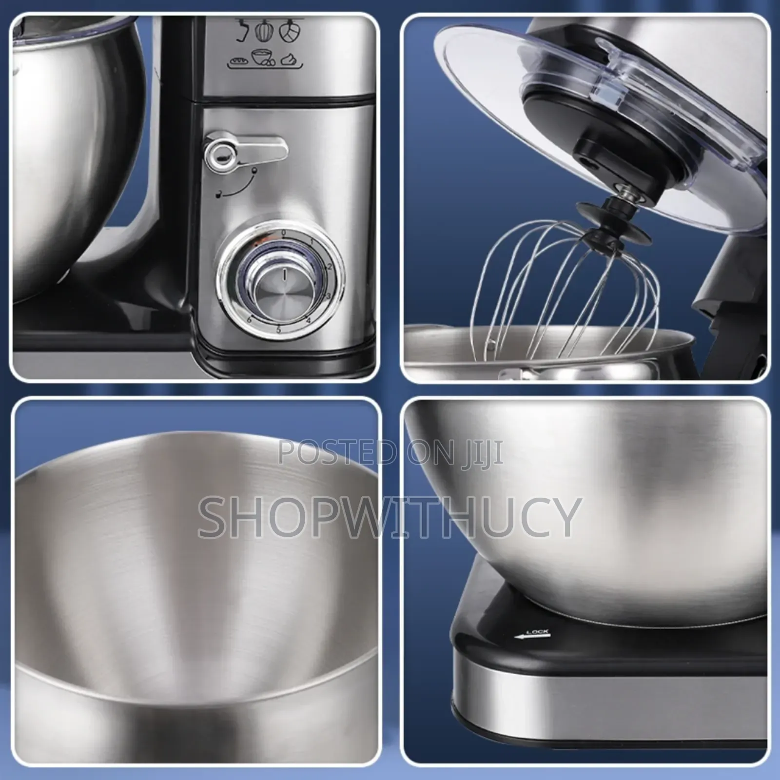 10l Stand Mixer, 6-Speed for Effortless Baking and Cooking, 2000w