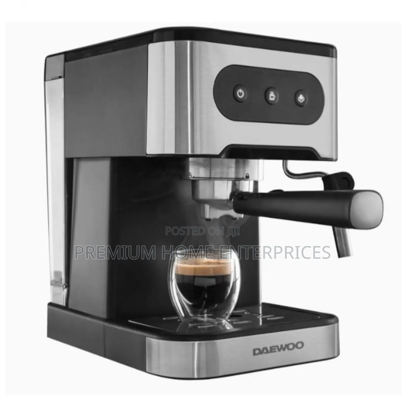 Daewoo 20-Bar Pressure Espresso Coffee Maker With Steam Wand - 1350w