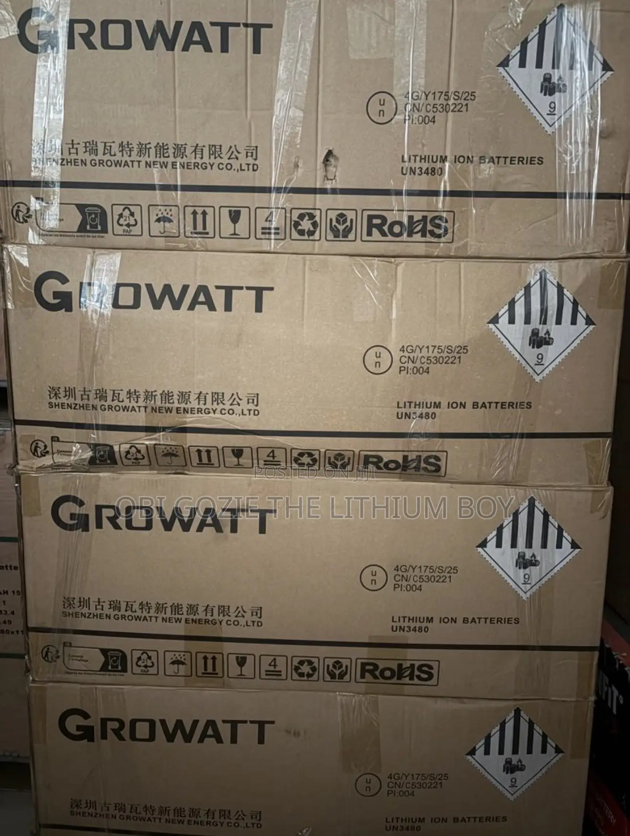 14.3kwh-51.2v Growatt Solar Lithium Battery. Best Importer and Vendor